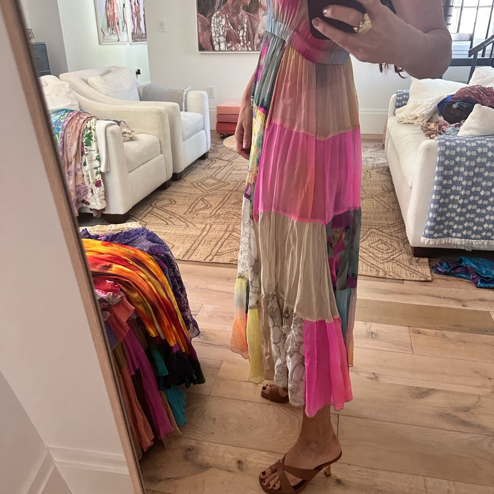 Vintage Tracy Feith Collection Patchwork Dress Y2k - image 4